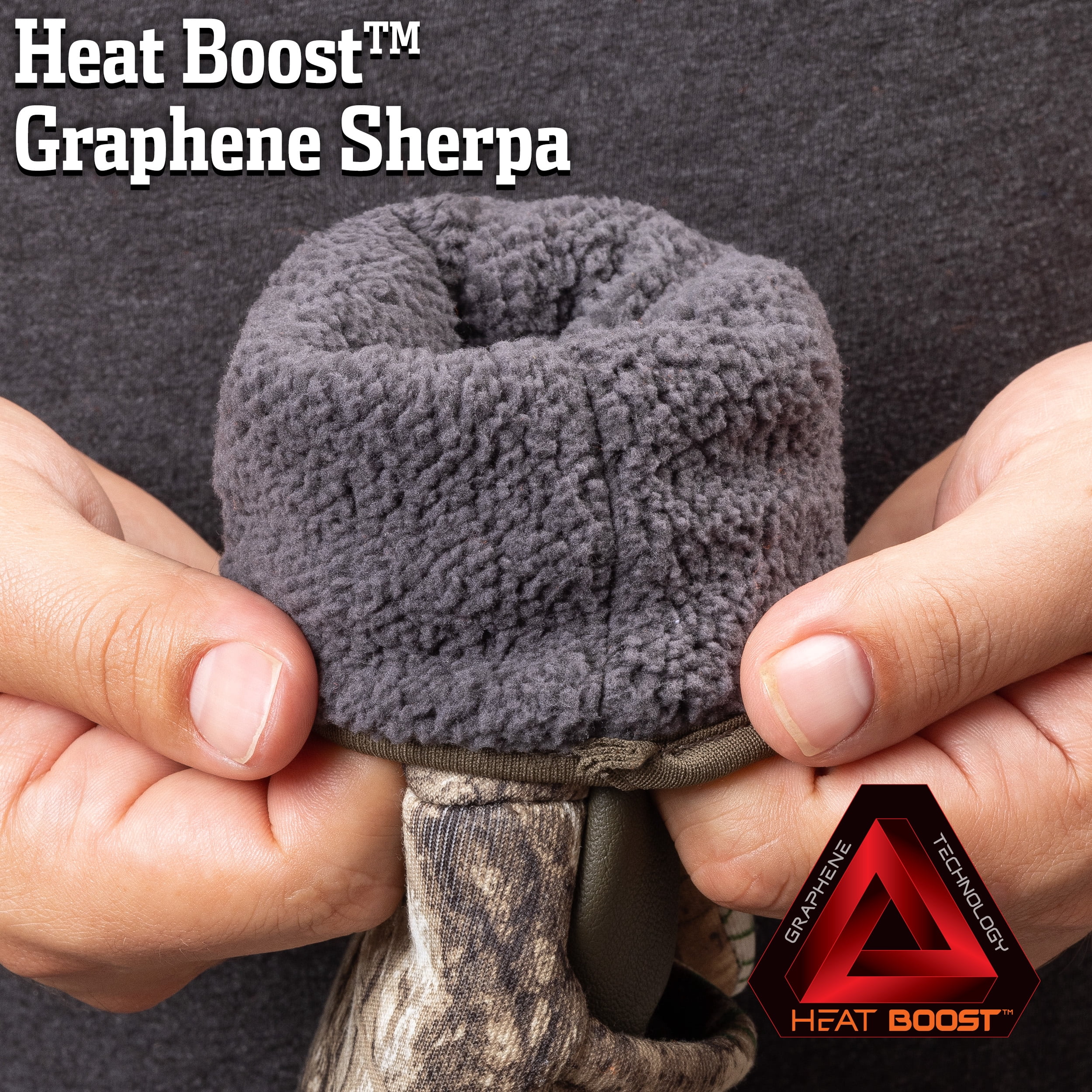 Hunworth Men's Scout Heat Boost™ Lined, Hunting Pop Top Glove (RealTree Edge®)– Size L/XL