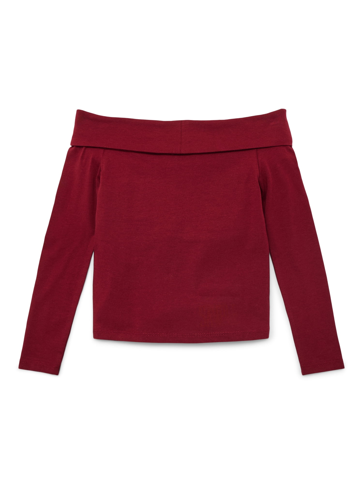 Weekend Academy Girls Off The Shoulder Top with Long Sleeves, Sizes 4-18