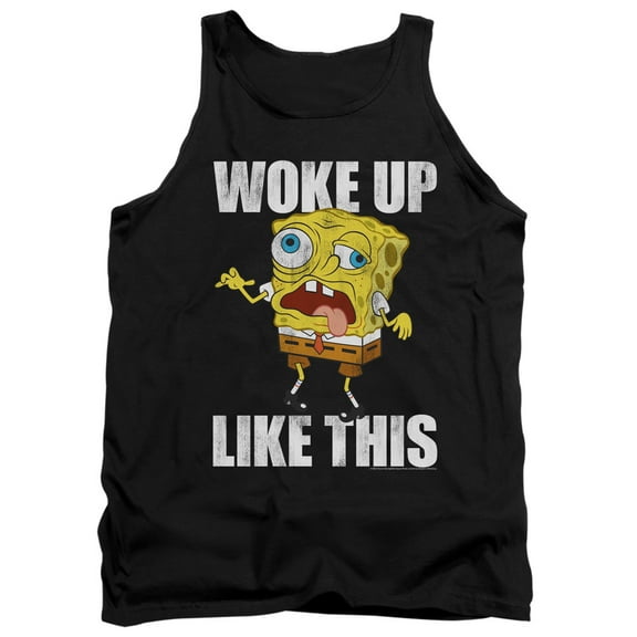 Spongebob Woke Up Like This Meme Unisex Adult Tank Top