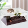 Miumaeov Magnetic Acrylic Large Enclosure 2.5 Gallon, 12 x 8 x 6 Inch Reptile Breeding Box Terrarium Cage for Insect