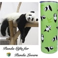 thumbnail image 2 of Panda Tumbler With Lid and Straw 20 oz Insulated Panda Tumbler Stainless Steel Panda Skinny Tumbler Water Bottle Travel Mug Wine Cups Panda Gifts for Women Panda Lovers, 2 of 6