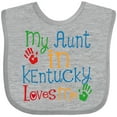 thumbnail image 3 of Inktastic My Aunt in Kentucky Loves Me Boys or Girls Baby Bib, 3 of 4