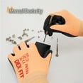 thumbnail image 3 of DEXFIT FN330 Orange Multipurpose Nitrile Coated Work Gloves (Firm Grip, Durable, X-Small) - 3 Pairs, 3 of 6