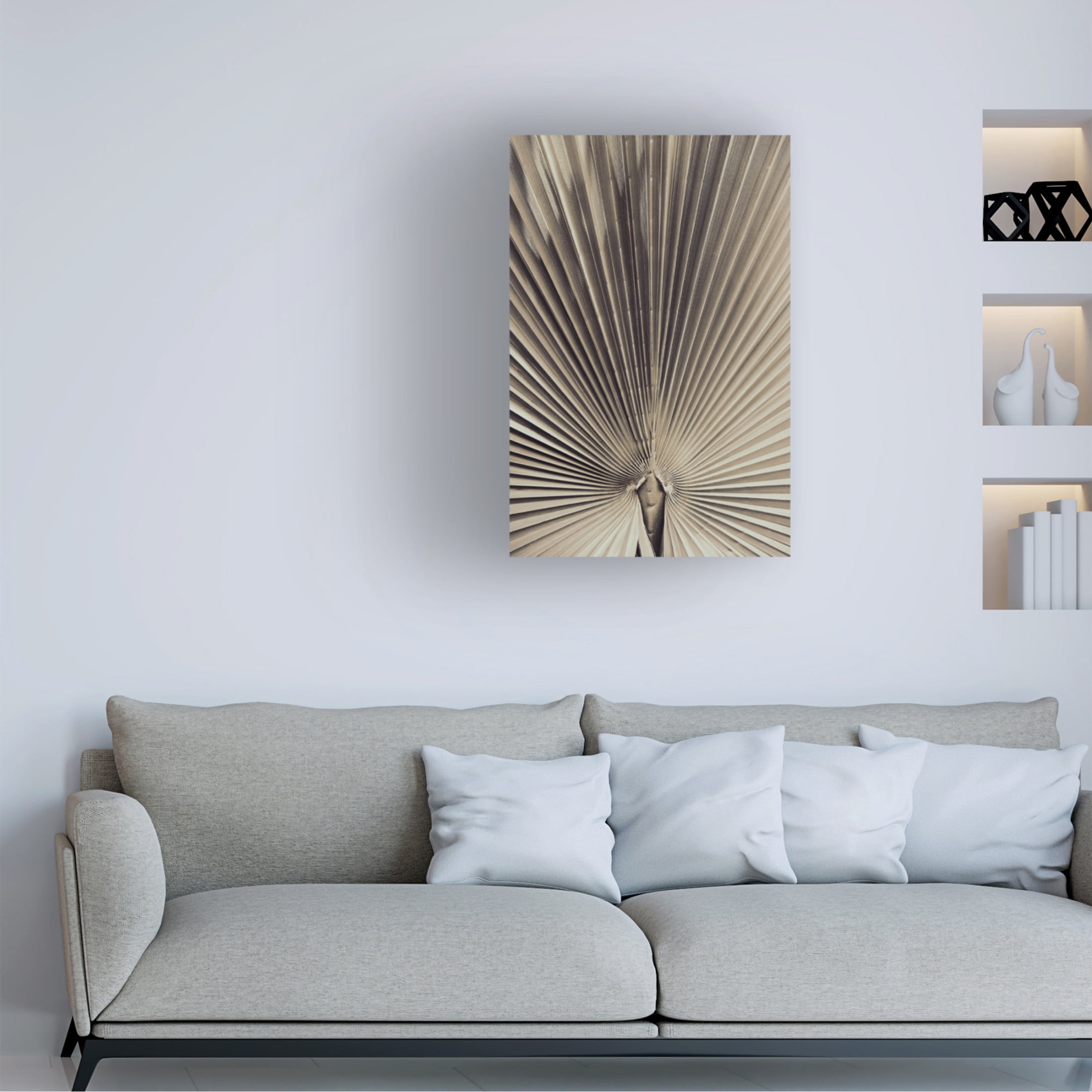 Pictufy Studio III 'Palmblad 1' Canvas Art - 30 x 47 Inches