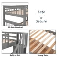 thumbnail image 5 of Bellemave Twin over Twin Bunk Bed with Stairs, Solid Wood Bunk Bed with Storage Drawers for Kids, Teens, Adults (Gray), 5 of 11