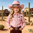 thumbnail image 2 of Afdoent Kids Girls Western Cowboy Hat Playful Outdoor Hat For Boys And Girls Cute Fashion Western Cowboy Hat Comfort, 2 of 4
