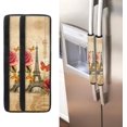 thumbnail image 2 of NETILGEN Torre Eiffel Rose Retro Refrigerator Door Handle Covers Set of 2,Non-Slip Kitchen Applience Protector for Fridge Oven Dishwasher,Keep Home Kitchen Clean from Smudges Fingerprints, 2 of 6