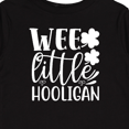 thumbnail image 4 of Inktastic St. Patrick's Day Wee Little Hooligan with Shamrocks Boys or Girls Long Sleeve Toddler T-Shirt, 4 of 5