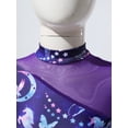 thumbnail image 5 of DPOIS Girls' Sparkle Colorful Dance Athletic Leotard Ballet Gymnastics Jumpsuit Fairy Navy 16, 5 of 7