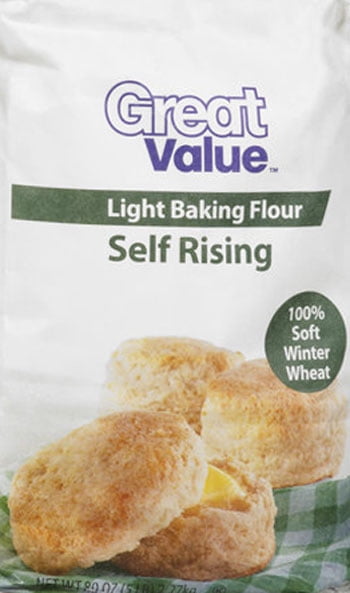 Great Value Light Baking Self Rising Flour, 80 oz