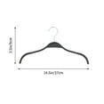 thumbnail image 2 of PTOOTP Premium Black Heavy Duty Non- Plastic and Stainless Steel Hangers, Set of 5 Clothes Hangers, 2 of 8