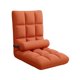 thumbnail image 5 of Silla de suelo plegable con respaldo para adultos y niños, ideal para apartamentos. Sillón cómodo y acolchado, moderno y reclinable. Sillas plegables. Naranja, 5 of 8