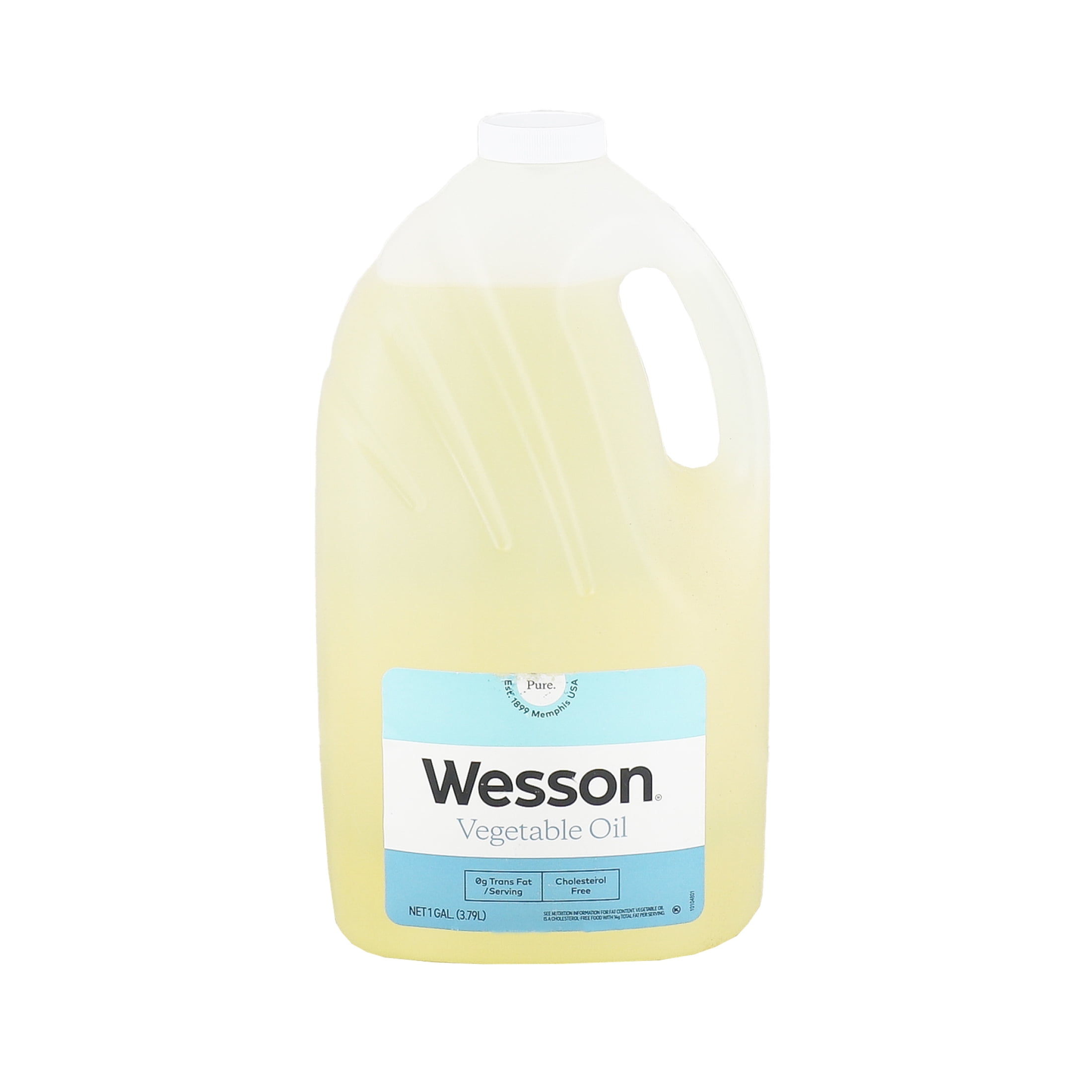 Wesson Pure & Cholesterol Free Soybean Vegetable Oil, 128 fl oz