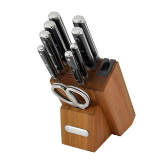 Babish 5 Piece 1.4116 German Steel Magnetic Forged Kitchen Knife Block Set