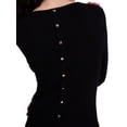 thumbnail image 4 of Scenario Women's V-Neck Ribbed Sweater with Long Sleeves, Lightweight, Sizes XS-XXXL, 4 of 5