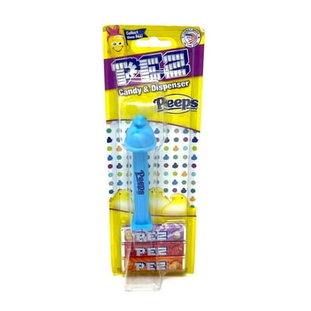 Pez Candy Dispenser with Candy Refills Peeps Pez Blue