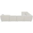thumbnail image 4 of Meridian Furniture Miramar Cream Durable Linen Textured Modular Sectional, 4 of 11