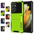 thumbnail image 2 of For Samsung S23 S22 S21 Note20 Ultra S20 Plus Shockproof Wallet Card Holder Case, 2 of 13