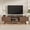 Brown, variant on Tolead 59" Mid-Century Modern TV Stand – Walnut Low Profile Media Console with Sliding Fluted Doors for 55/60/65 Inch TVs, Stylish Entertainment Center for Living Room & Bedroom