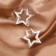 thumbnail image 3 of Pendientes ALEXCRAFT con forma de estrella de plata de ley para mujer, 3 of 7