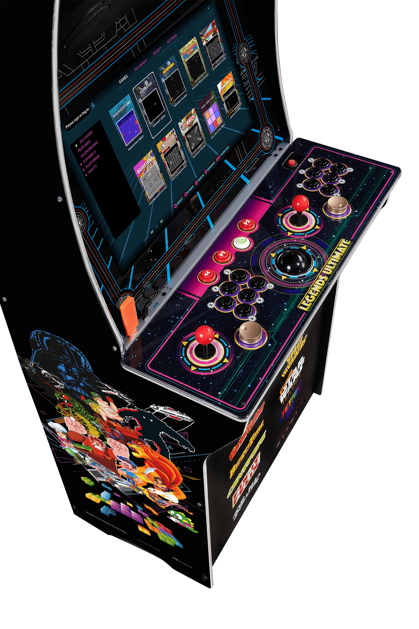 Legends Gamer Pro, Deluxe Table Top Arcade Game Machine, Home Arcade,  Classic Retro Video Games, 150 Licensed Arcade & Games, Includes Action  Fighting