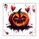 thumbnail image 2 of ¡Ofertas de decoración de Halloween! Adhesivo de baño con colmillos de calabaza sangrientos. Adhesivo decorativo de pared para baño aterrador., 2 of 7