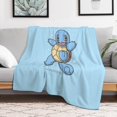 thumbnail image 5 of Pokemon Squirtle Throw Blanket Cute Flannel for Boys Girls Men Women, 5 of 7