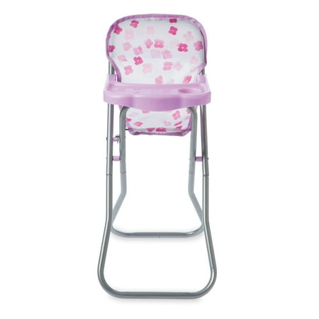 Manhattan Toy Baby Stella Blissful Blooms High Chair First Baby Doll Play Set for 12" and 15" Soft Dolls