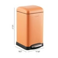 thumbnail image 5 of happimess Betty Retro Mini 3.2-Gallon Step-Open Trash Can, Carrot Cake, HPM1012K, 5 of 7
