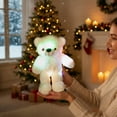 thumbnail image 5 of Rvkxad Color Changing Glowing Stuffed Bear, LED Light Up Plush Toy with Ribbon, Soft Night Light Doll for Children Holiday Gift, 5 of 7