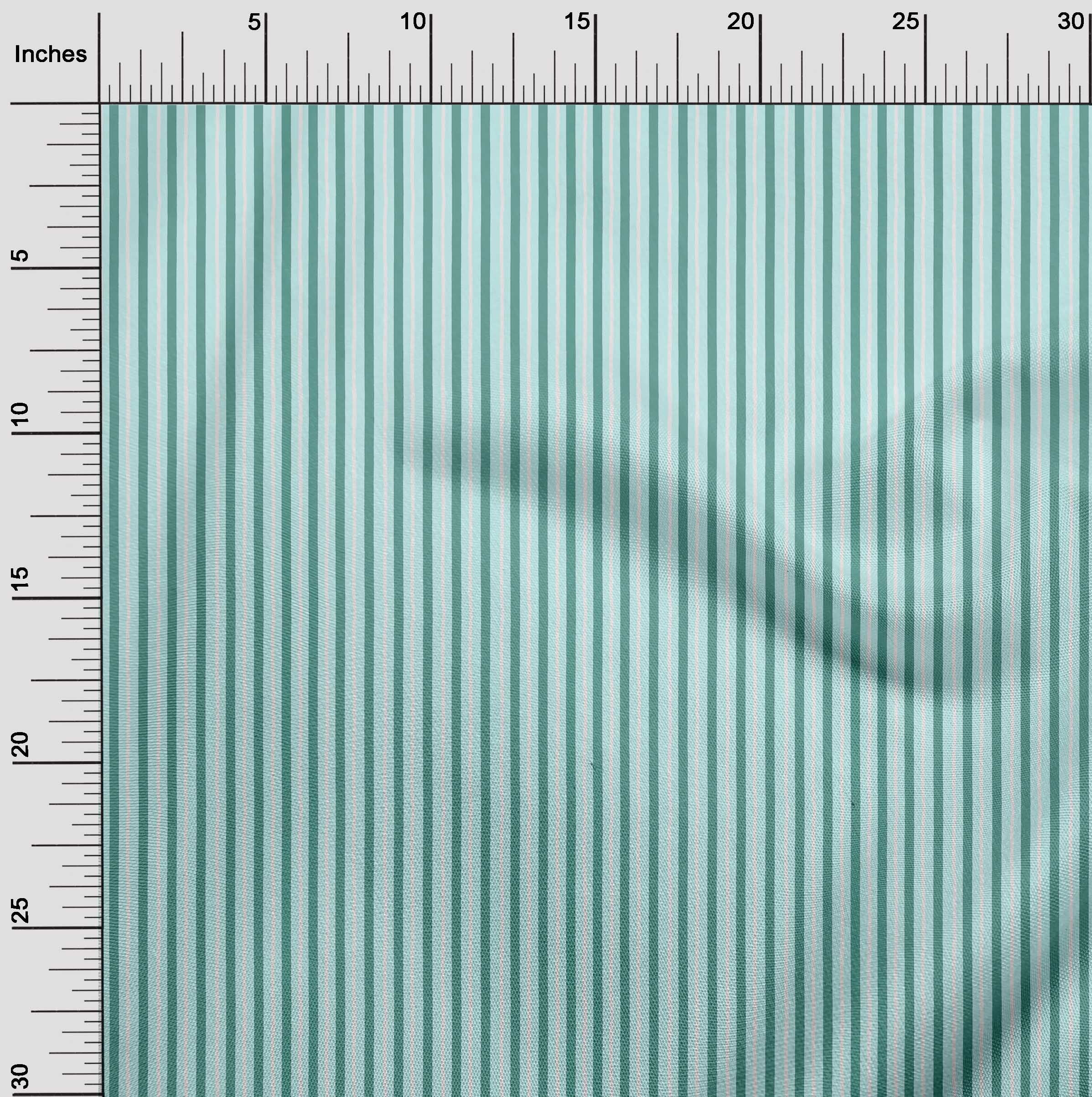 oneOone Viscose Jersey Baby Blue Fabric Stripe Block Quilting Supplies Print Sewing Fabric By The Yard 60 Inch Wide