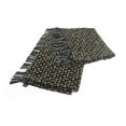 thumbnail image 3 of Ox Bay Black and Gold Geometric Stitched Cotton Throw Blanket, 50" x 60", 3 of 11