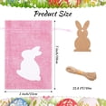 thumbnail image 2 of Dalrosia 12PCS Easter Burlap Bags with Drawstrings Bunny Linen Goody Gift Bags with Double Jute Drawstrings Easter Bags Burlap Easter Bunny Bags for Easter, 2 of 6