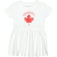 thumbnail image 3 of Inktastic Canada Maple Leaf Girls Baby Dress, 3 of 5