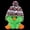 Green, variant on Toy Desk Companion Figure for Indoor Use Cute Popova Creature Home Figurine Adorable Small Doll Ornament for Age 3+ Enthusiasts,5.51 inch,Black