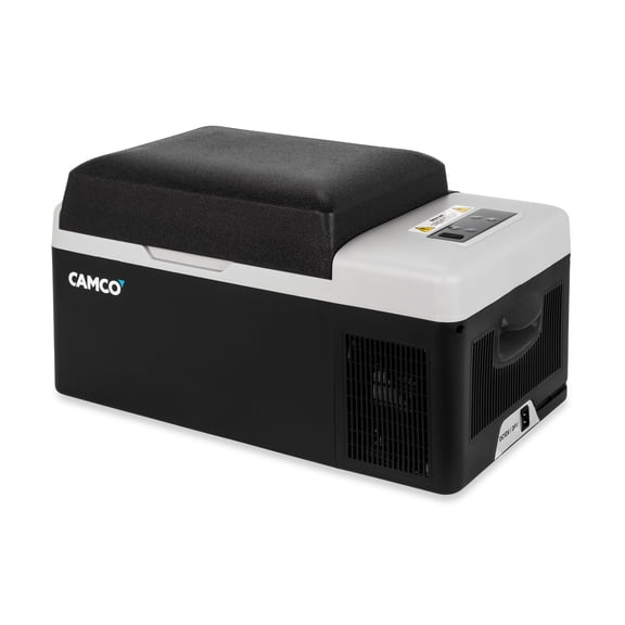Camco Cam-200 Portable Refrigerator | Adjust from -4° F to 68° F | Plugs into Standard 120V AC Outlets/12V DC Vehicle Outlets | 20 Liter (51510)