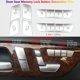 thumbnail image 1 of Door Seat Memory Button Cover Trim For Benz A B E CLA CLS GLA GL GLE GLK GLS ML, 1 of 5