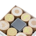 thumbnail image 4 of segolike Wooden Stamps Set Card Making Wood Stamps for Journals Painting Scrapbooking Lace, 4 of 9
