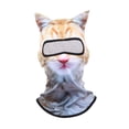 thumbnail image 3 of Pasamontañas para animales, mascarilla cómoda, resistente al viento, para esquí Gato blanco, 3 of 9