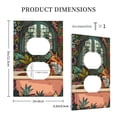 thumbnail image 3 of Rocae Fox Bathtub Floral Art for Decorator Light Switch or Receptacle Outlet Wall Plate,Polycarbonate Thermoplastic-Style S, 3 of 6
