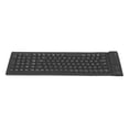 thumbnail image 4 of Foldable Silicone Silent Keyboard, Silicone Keyboard,108 Key Portable Soft Rubber Lightweight Waterproof Rollup Keyboard for Laptop PC Computer Travel Office Home, 4 of 8