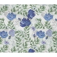 thumbnail image 4 of oneOone Cotton Flex Blue Fabric Flower & Leaves Watercolor Fabric For Sewing Printed Craft Fabric By The Yard 40 Inch Wide, 4 of 4