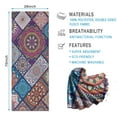 thumbnail image 2 of Multicolor Ethnic Mandala Pattern Hot Yoga Mat Towel Non Slip for Hot Yoga - Quick-Drying Yoga Mat Cover with 4 Corner Pockets with Travel Bag - Hot Yoga Towel Non Slip 74"x26", 2 of 6