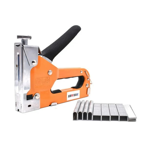 3 In 1 Manual Nail Staple Gun Furniture Stapler With 600Pcs Nails For Wood Door Upholstery Framing Gun Hand Tools ,More Helpful and Safe