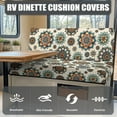 thumbnail image 4 of XYZCANDO Mandragora RV Dinette Cushion Covers Universal Camper Decor Stylish Bench Cushion Stretchable Slip Covers for Loveseat Camper Must Haves Beige, 4 of 7