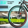thumbnail image 3 of Gocio 27.5" Electric Bike for Adults, Peak 1000W Motor E-Mountain Bicycles, 22Mph Ebike, 48V 10.4Ah Removable Battery, 21-Speed Shimano, UL2849 Certified, 3 of 9