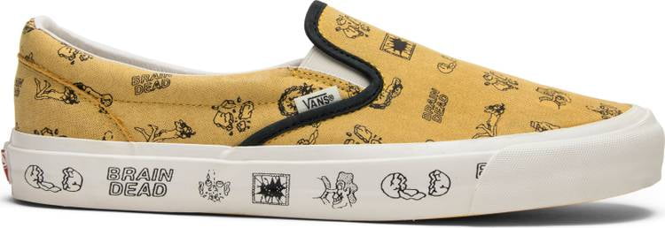 vans slip on aspen gold