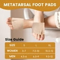 thumbnail image 6 of XIRQI 3 Pairs Metatarsal Foot Pads for Women and Men,Foot Pads for Balls of Feet Cushions Pain Relief,Morton's Neuroma Relief,Metatarsal Support, 6 of 7