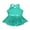 Lake Green, variant on renvena Kids Girls Dancer X-Back Sequined Hip-hop Jazz Tap Dance Skirted Leotard Dress