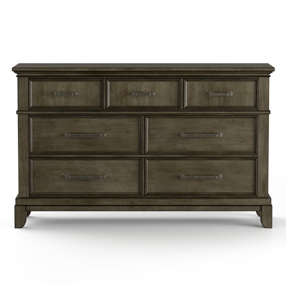 Furniture of America Reala Adult Traditional 7-Drawer Dresser, Gray